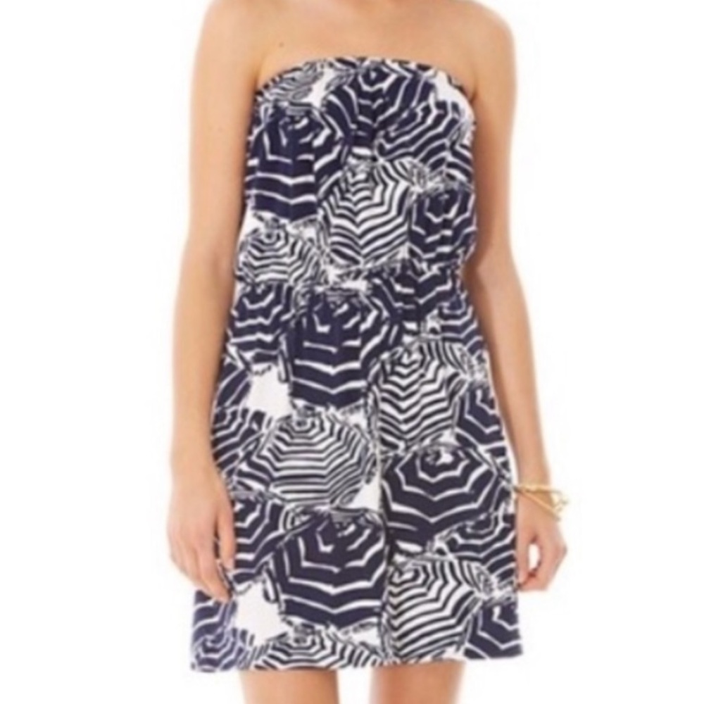 Lily Pulitzer Strapless Dress - Oh Cabana Boy